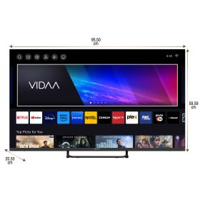 TV SMART VIDAA 43'' QLED 109 cm Netflix Youtube Prime Vidéo