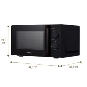 Micro-ondes 700W 20L 6 niveaux de puissance Fonction dégivrage